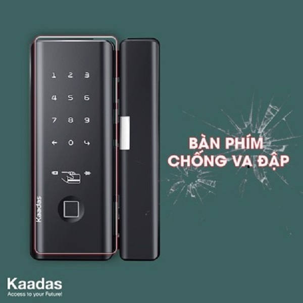 Khóa cửa kính vân tay Kaadas M500