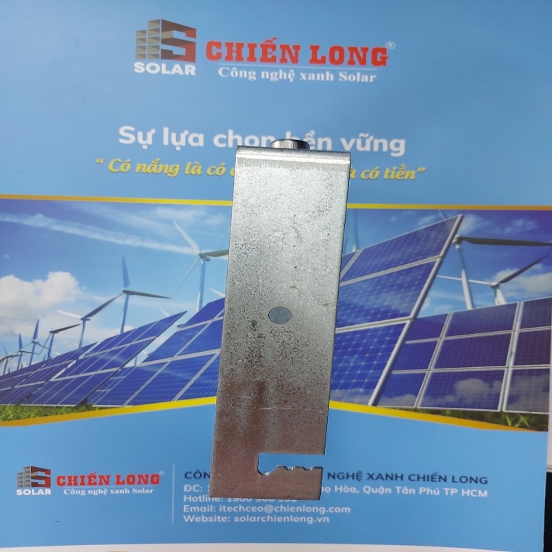 Pát chữ U 50x100 kẹp dưới pin mặt trời | Lục giác Inox 304 | Giá Sỉ Rẻ Nhất