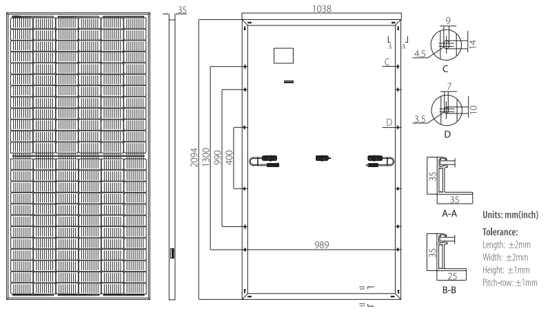 Tấm pin năng lượng mặt trời LONGI 455W | LR4-72HPH 455M