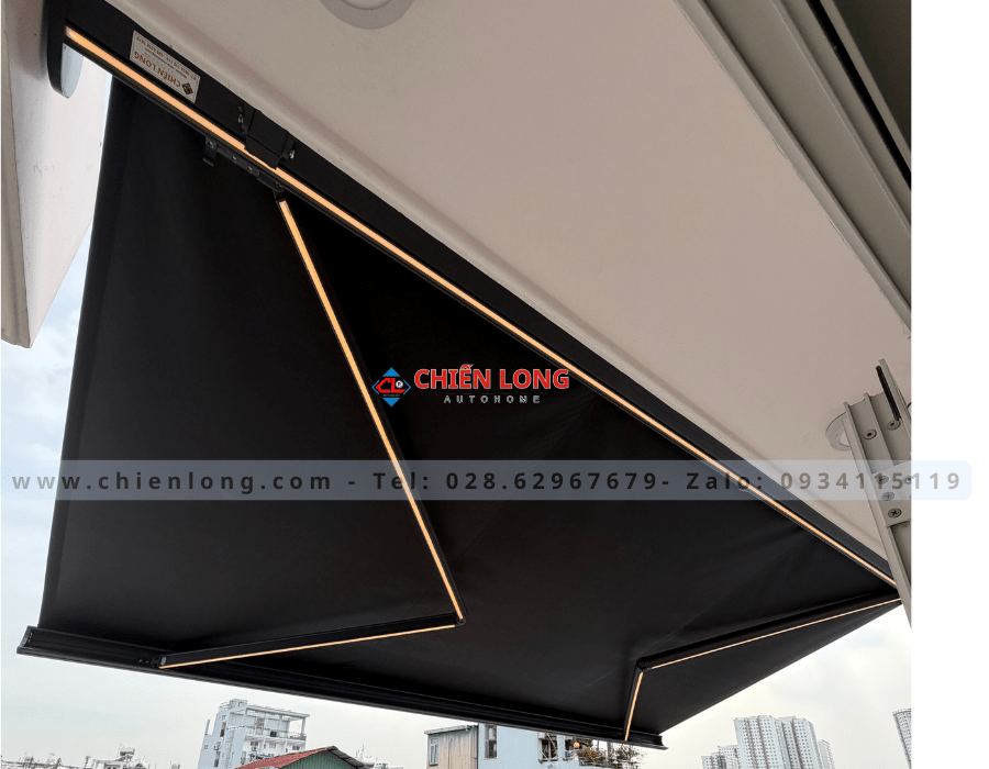 Báo Giá Mái Hiên Tự Động Di Động – Điều Khiển Từ Xa & App