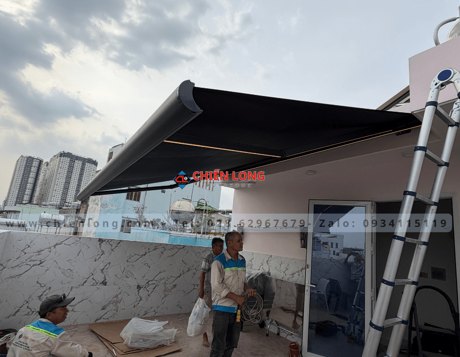Báo Giá Mái Hiên Tự Động Di Động – Điều Khiển Từ Xa & App