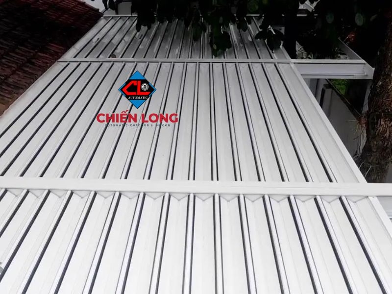 Mái nhôm xếp trượt Ziczac tự động CSFB - 03 - sản phẩm chất lượng Châu Âu nhập khẩu 100%