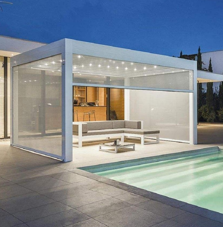 Mái nhôm xếp tự động hệ Aluminum Pergola - Sự lựa chọn dẫn đầu xu hướng hiện đại