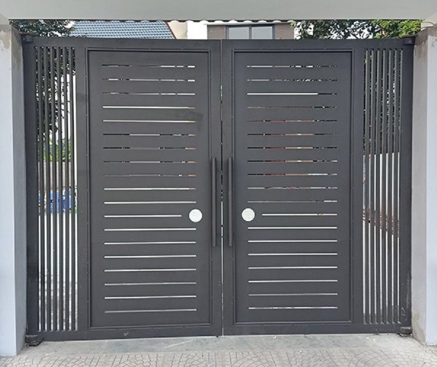 Mẫu cổng sắt 2 cánh CL9100 - Thiết kế xu hướng hiện đại