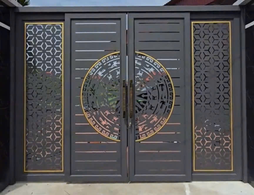 ⭐ Giới thiệu xu hướng cổng sắt 4 cánh CNC hiện đại 2025