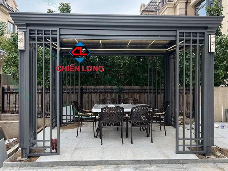 Tô điểm không gian sống với nhà chòi hợp kim nhôm mang phong cách châu Âu sang trọng