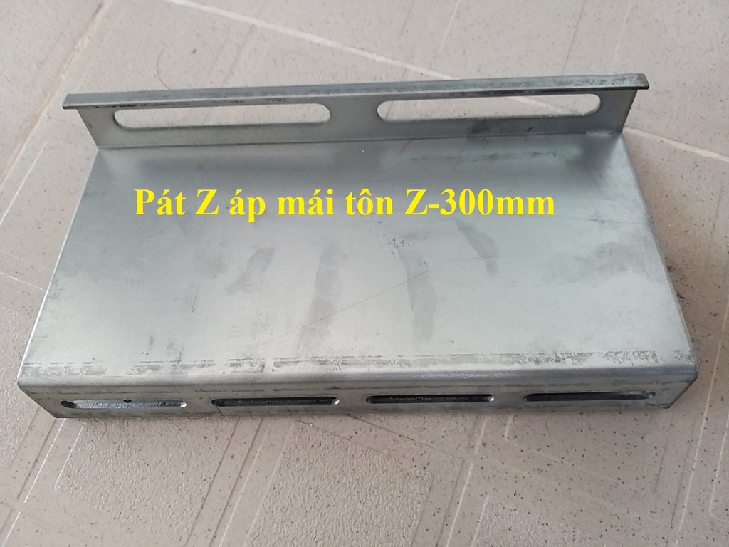 Pát sắt chữ Z 300x100x2mm Áp mái Tole (Nhún Nóng) Giá Sỉ Rẻ nhất