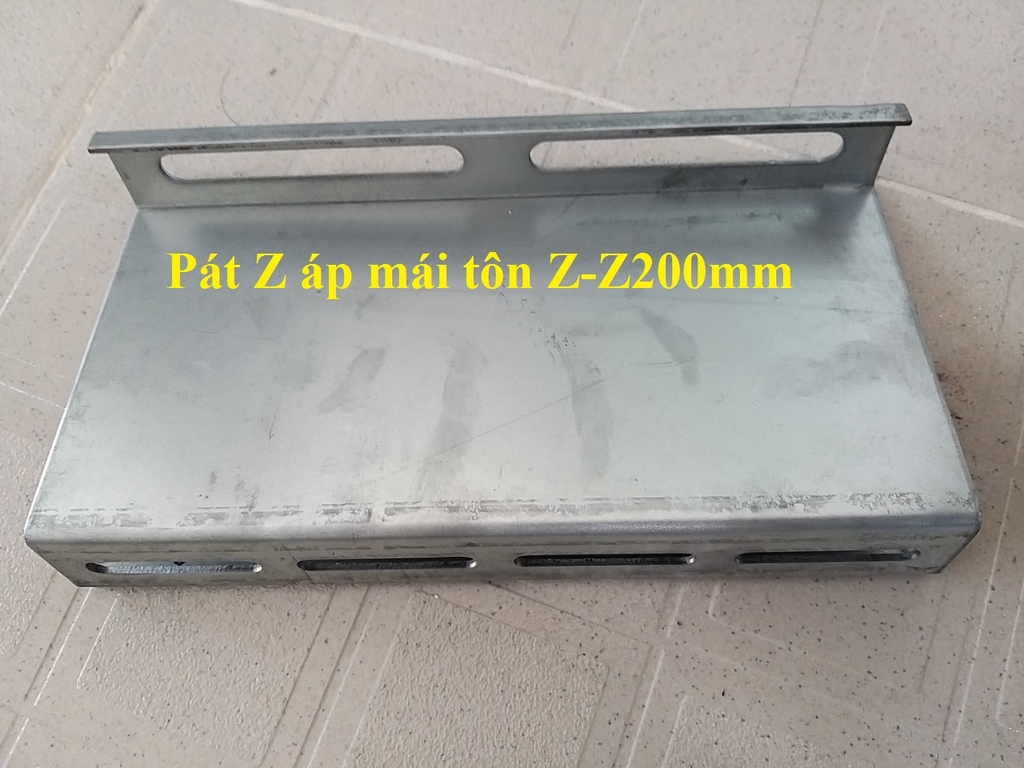 Pát sắt chữ Z 150x200x2mm Áp mái tôn (Mạ Kẽm) Giá Sỉ Rẻ Nhất