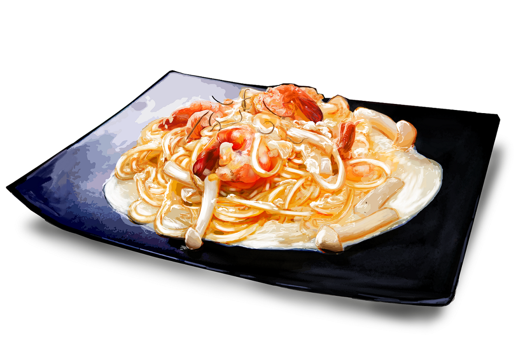 Mì Sốt Kem Gà Nấm