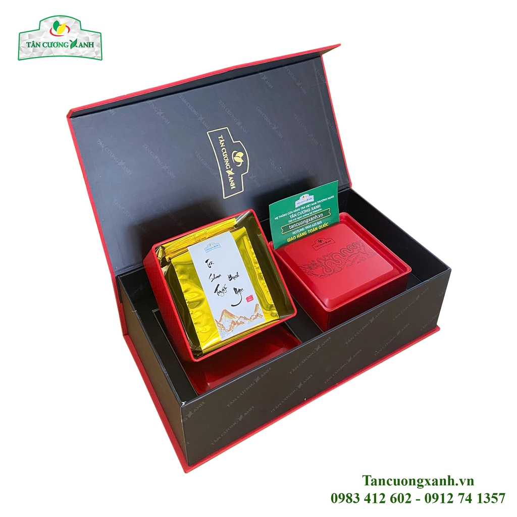 Trà Shan Tuyết Bạch Ngọc 200gram - Hộp Long Phuợng