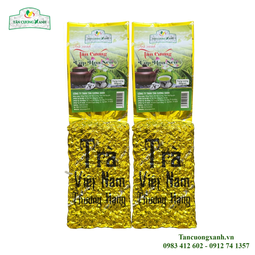 Trà Tân Cương Ướp Nhụy Sen Tây Hồ 200gram