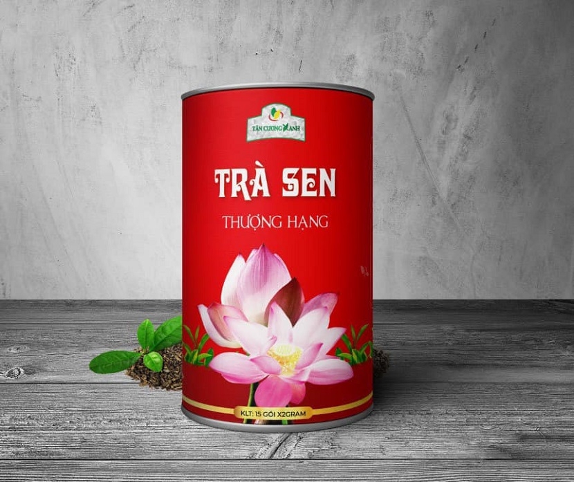 Hộp Trà Thái Nguyên Ướp Sen Tây Hồ TC10 - 50gram