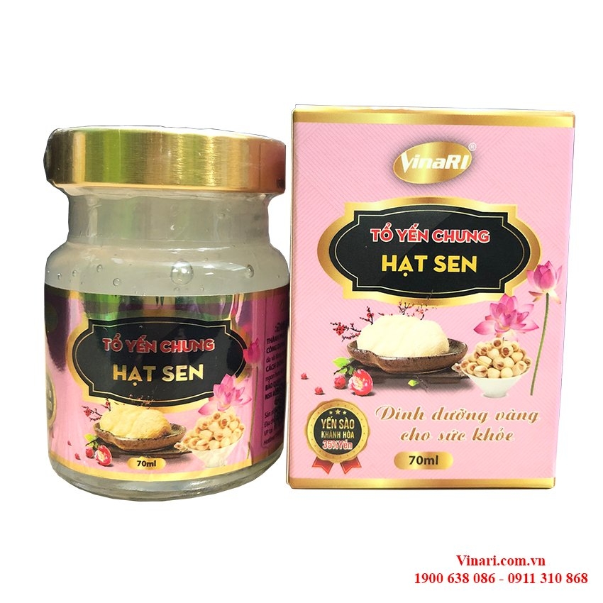 Tổ Yến Sào Chưng Sẵn Hạt Sen 70ml