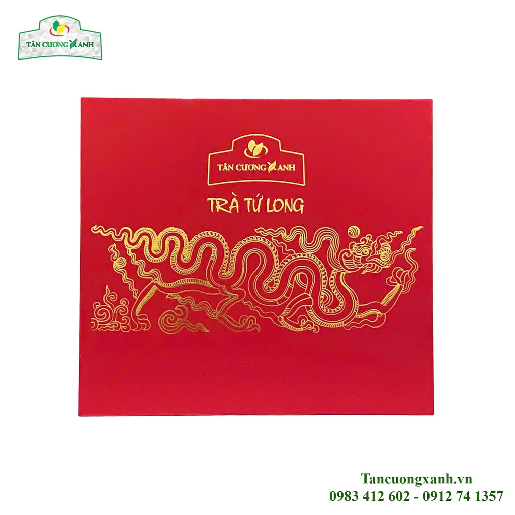 Trà Shan Tuyết Bạch Ngọc 400gram - Hộp Tứ Long