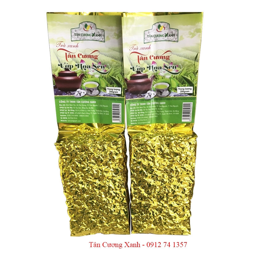 Trà Thái Nguyên Ướp Nhụy Sen Tây Hồ 200gram