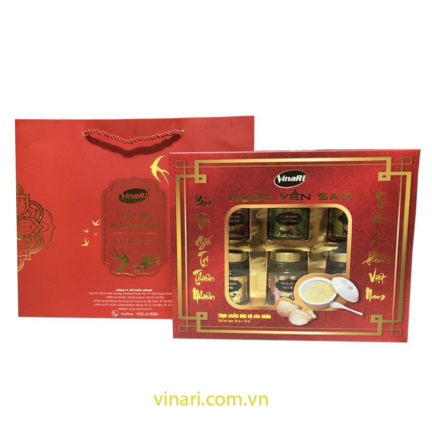 Yến Sào Khánh Hoà Chưng Sẵn Mix 6 Vị