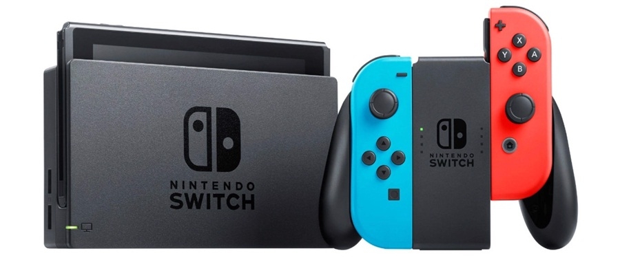 Máy Chơi Game Nintendo Switch Neon Red Blue V2 Hộp Mẫu Mới