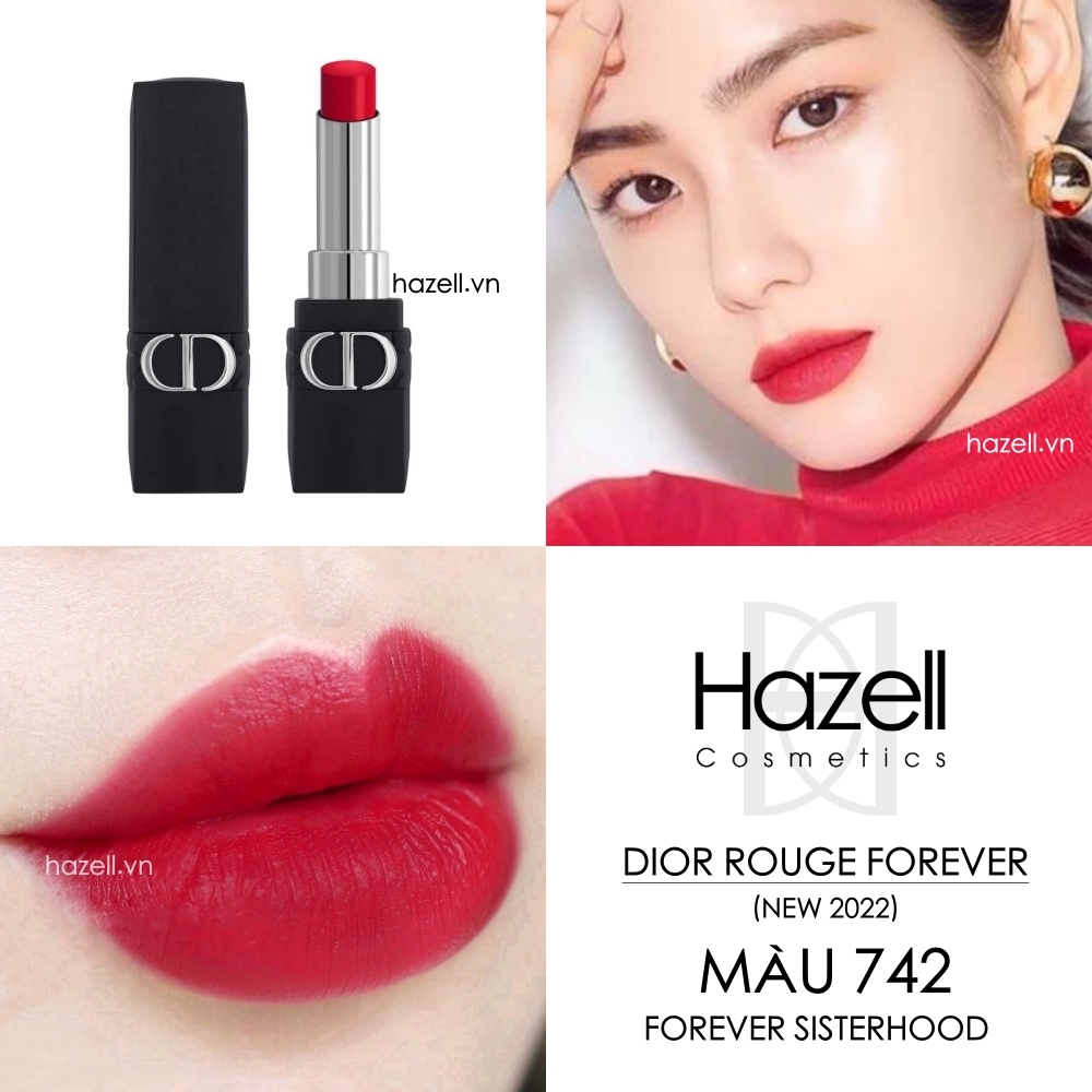 New 2022 Son Thỏi Dior Rouge Forever Lipstick Đen Nhám  Shopee Việt Nam