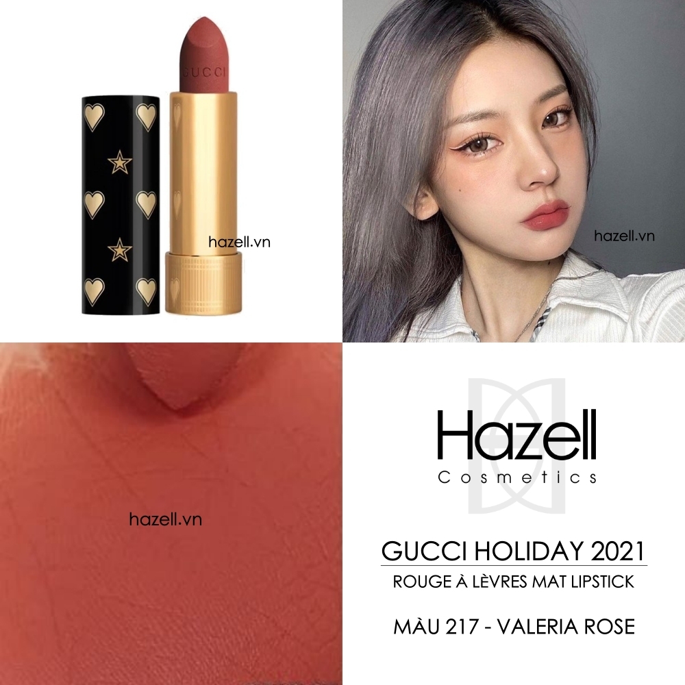 Son Thỏi Gucci Holiday 2021 Rouge à Lèvres Mat Lipstick 