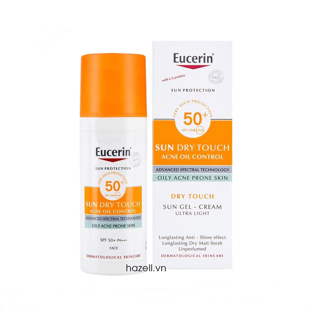 Kem Chống Nắng Eucerin Sun Gel-Creme Oil Control Dry Touch SPF 50+ 50ml
