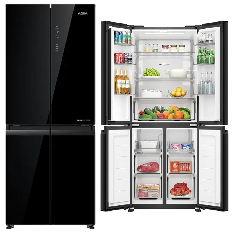 Tủ lạnh Aqua Inverter 410 lít AQR-M466XA(GB) Tủ lạnh Aqua Inverter 410 lít AQR-M466XA(GB)