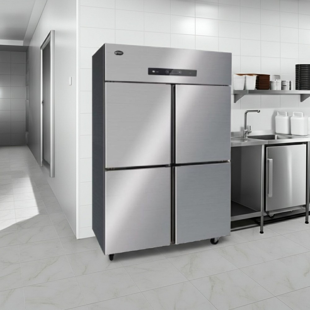 Tủ đông inox 4 cánh Oucboll BCD-1200DW - 870 lít