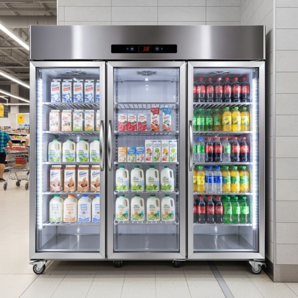 Tủ mát trưng bày 3 cánh kính 1160 lít Oucboll LC-1160