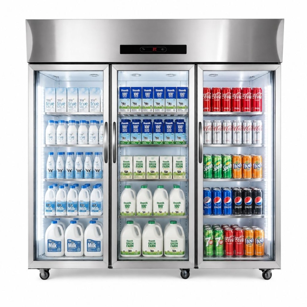 Tủ mát trưng bày 3 cánh kính 1160 lít Oucboll LC-1160