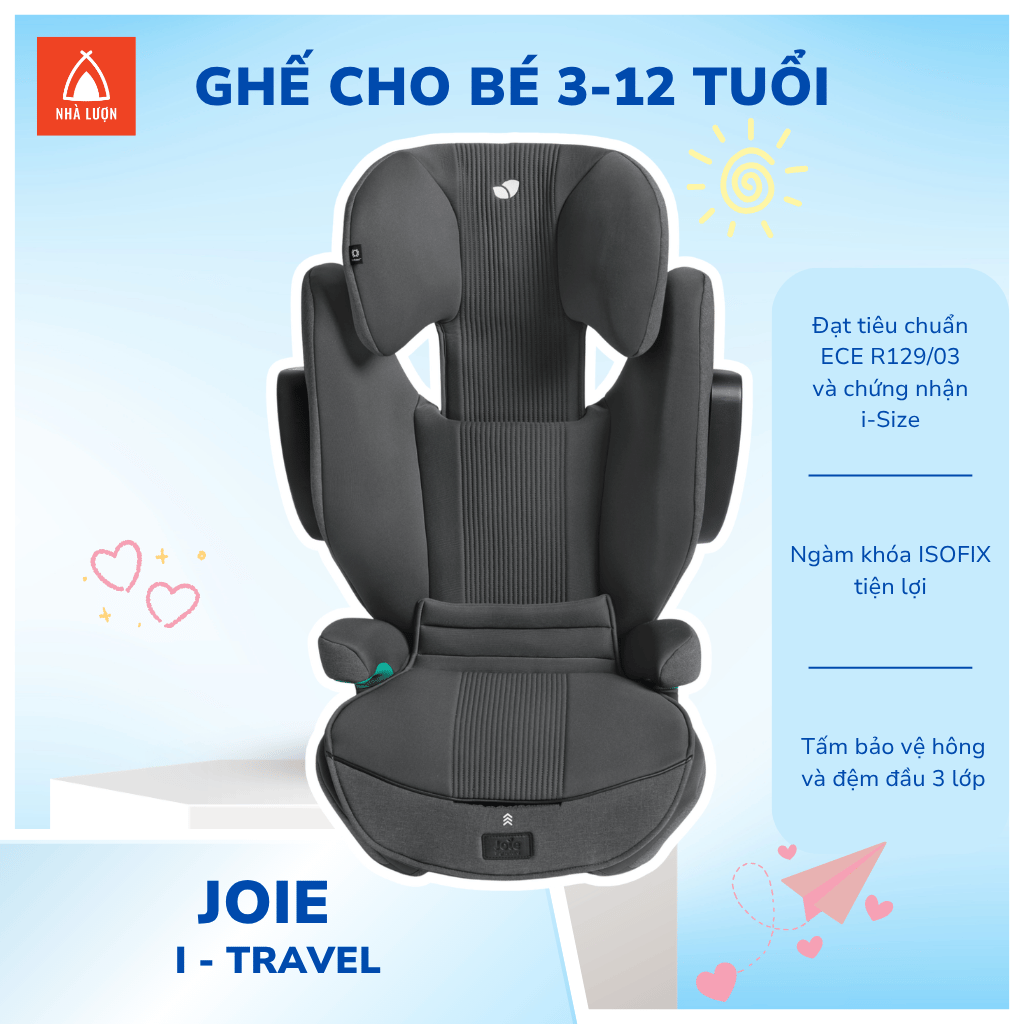 Ghế ngồi ô tô trẻ em Joie i-Traver Ebony