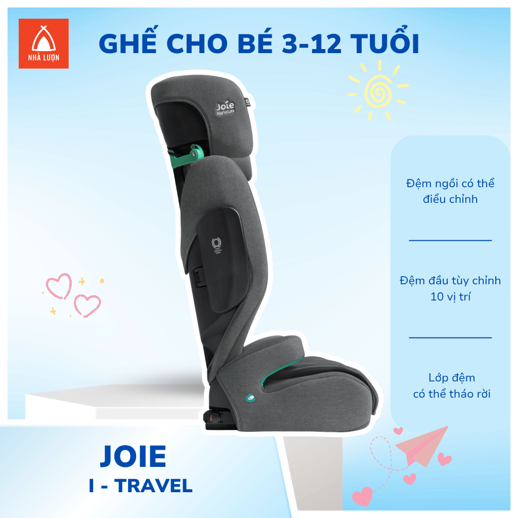 Ghế ngồi ô tô trẻ em Joie i-Traver Ebony