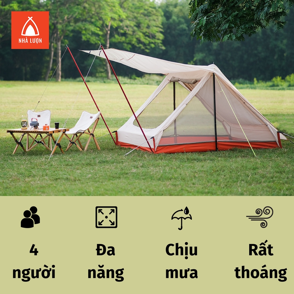 Lều cắm trại Glamping Vintage Home 4P