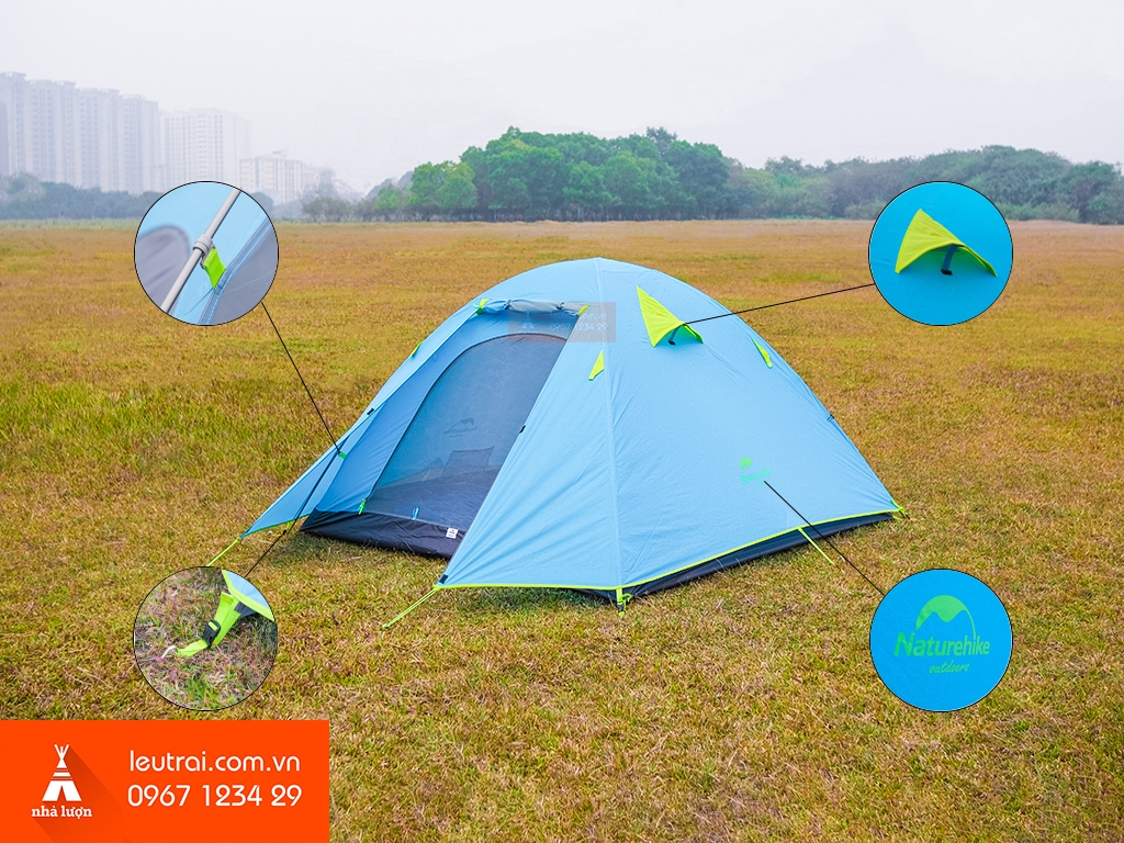 Lều cắm trại 4 người Naturehike NH18Z044-P