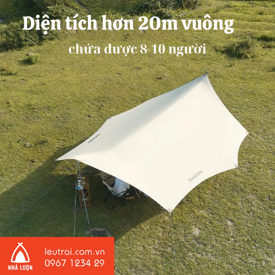 Tăng dã ngoại phủ bạc Naturehike Moraine NH19TM004