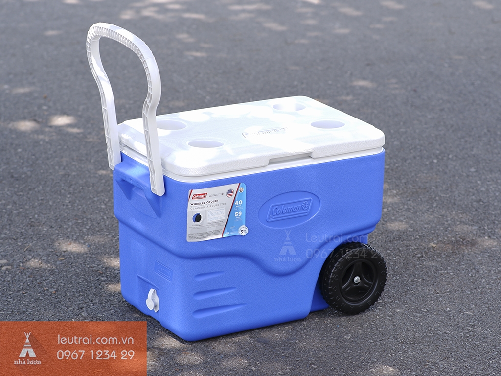 Thùng giữ nhiệt Coleman có bánh xe tay kéo 37.8L