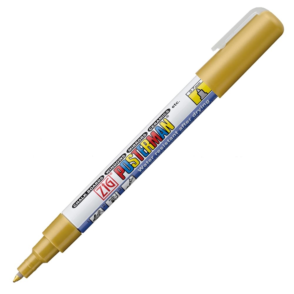 Bút sơn Acrylic KURETAKE Posterman lâu phai (hàng Nhật) vẽ vải, nhựa, kính, gỗ, đá, sứ, làm thiệp - [xả kho]