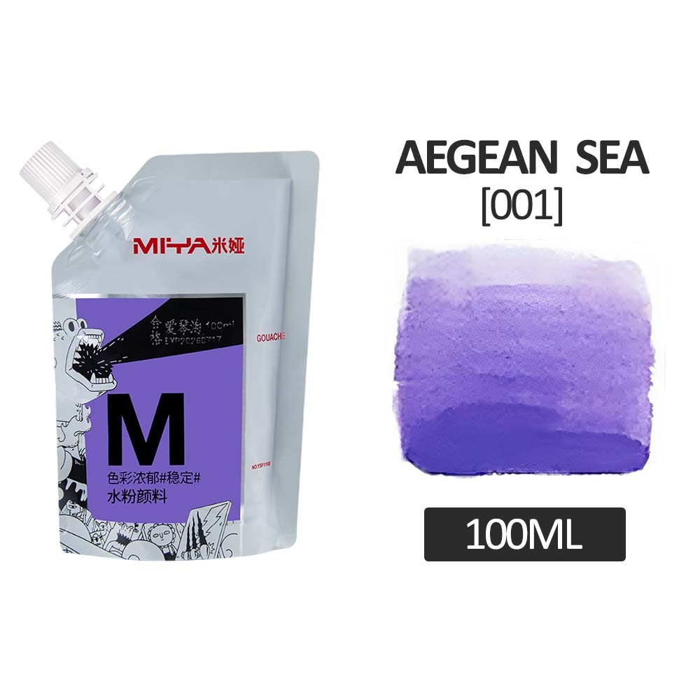 Màu vẽ Gouache HIMI Túi (100ml) học vẽ trang trí màu, pha cùng pentel poster