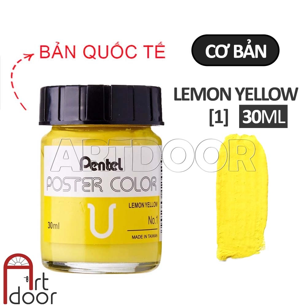 Màu vẽ Poster PENTEL hũ lớn (30ml) học vẽ trang trí màu, luyện thi kiến trúc mỹ thuật
