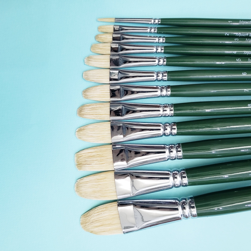 Cọ vẽ đầu Oval ARTPOWER lông Heo Mix (G1720)