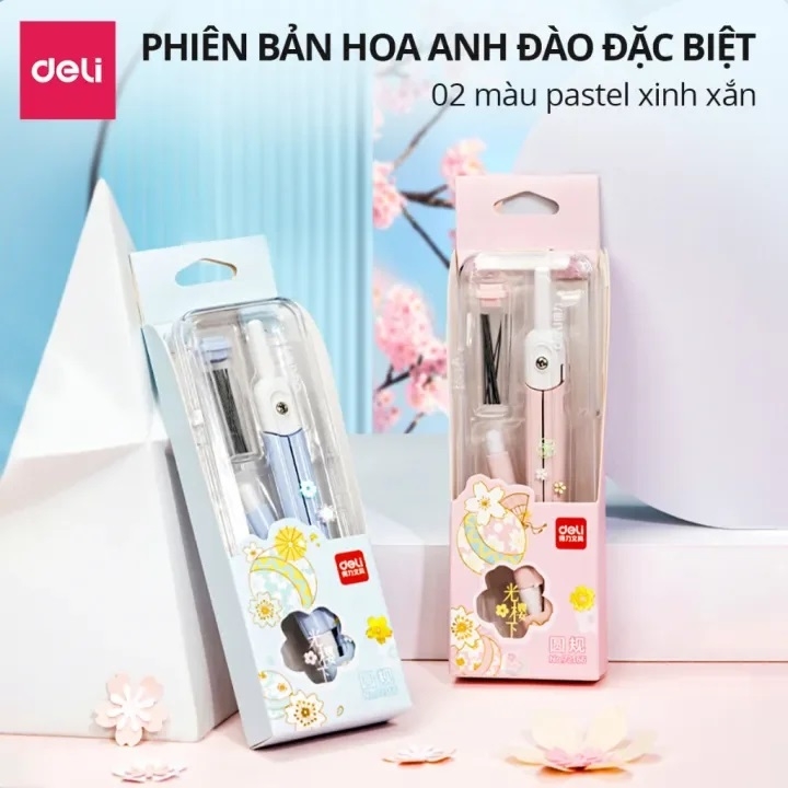 Bộ Compa vẽ kỹ thuật DELI cỡ nhỏ