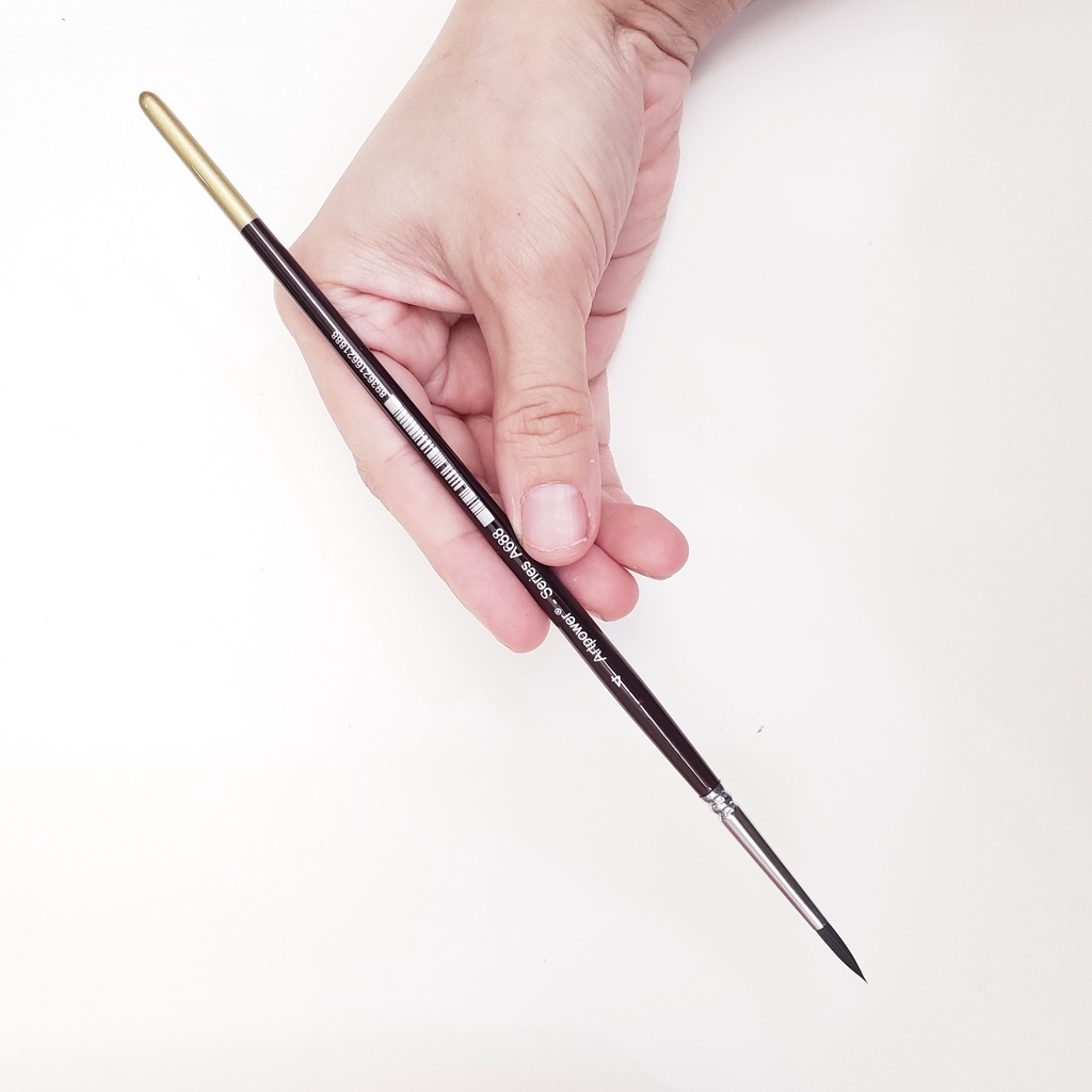 Cọ vẽ đầu Tròn màu nước ARTPOWER lông Sói (A688)