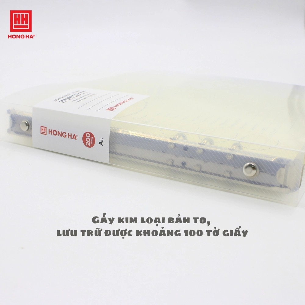 Sổ Caro luyện viết chữ HỒNG HÀ Subject dạng bìa Còng mỏng 100gsm