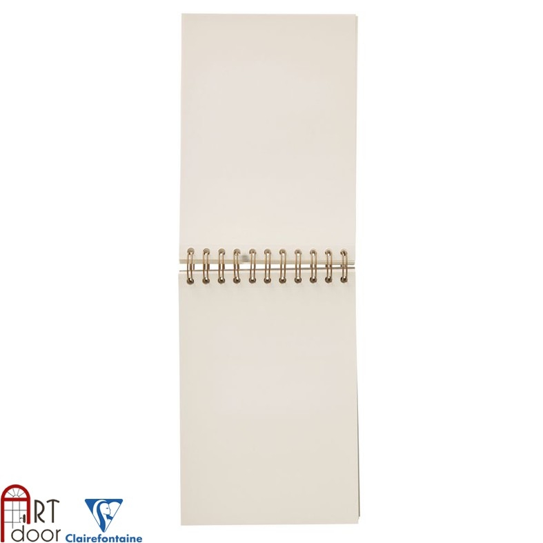 Sổ vẽ chì CLAIREFONTAINE Sketch giấy Ngà mỏng 90gsm (vân mịn)