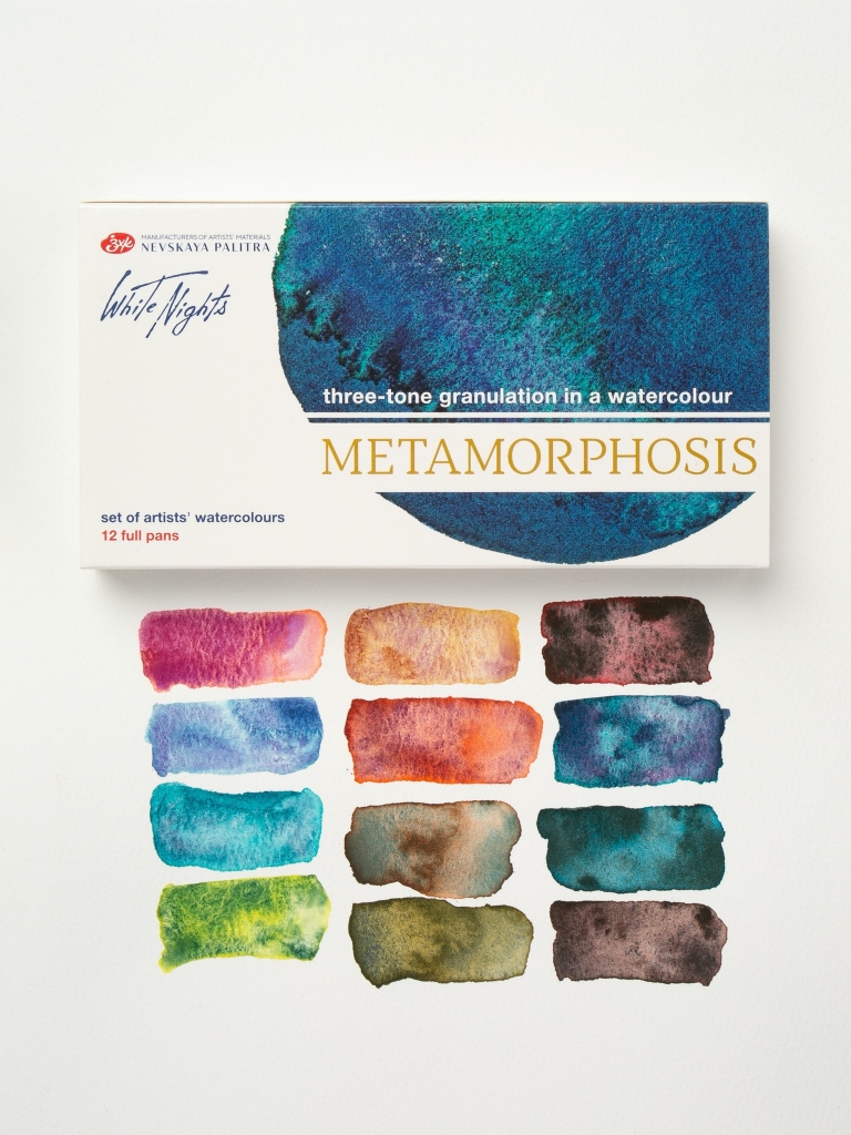Bộ màu Nước Nén WHITE NIGHTS Metamorphosis (Tách lớp) 12 màu