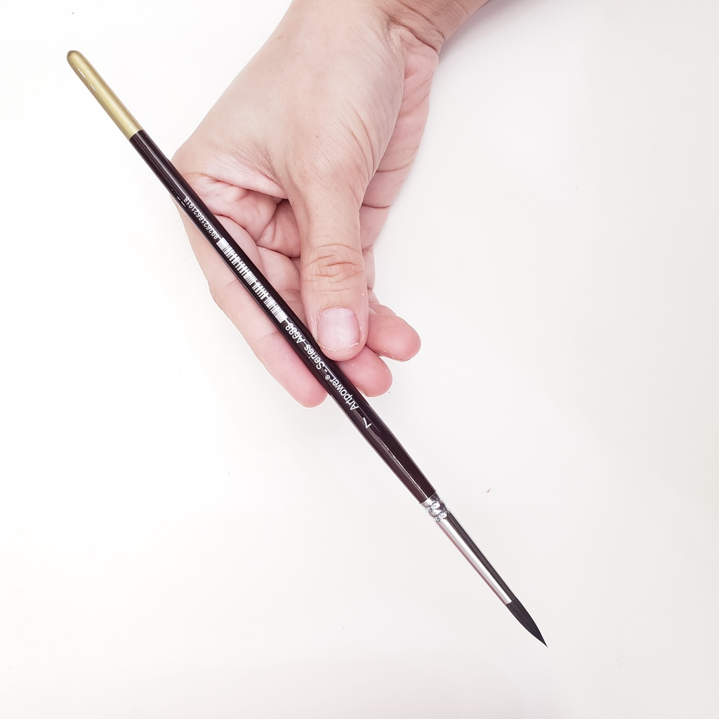 Cọ vẽ đầu Tròn màu nước ARTPOWER lông Sói (A688)