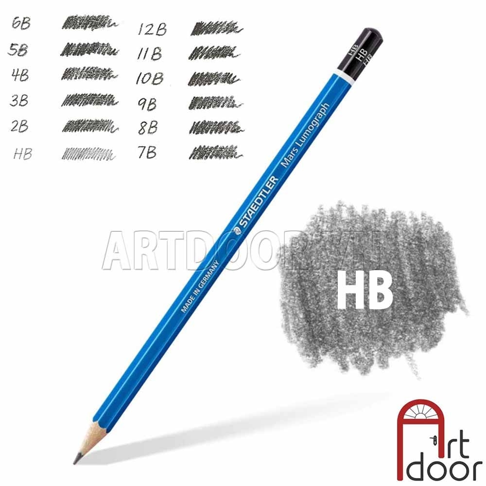 Bút chì phác thảo STAEDTLER Lumograph thân Xanh (cây lẻ)