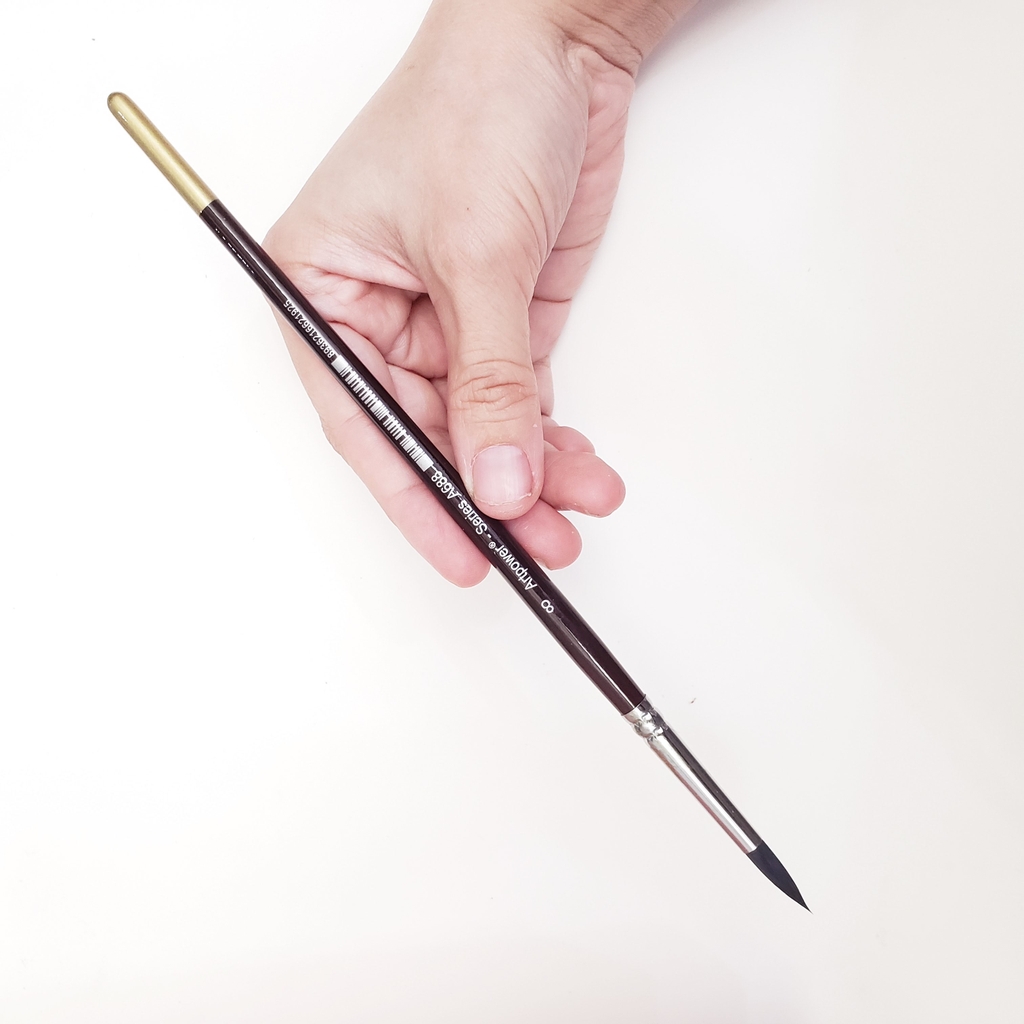 Cọ vẽ đầu Tròn màu nước ARTPOWER lông Sói (A688)