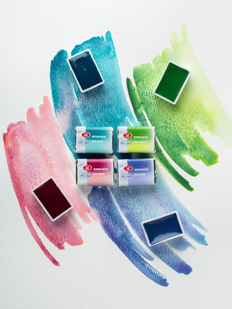 Bộ màu Nước Nén WHITE NIGHTS Metamorphosis (Tách lớp) 12 màu