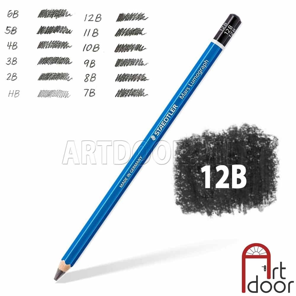 Bút chì phác thảo STAEDTLER Lumograph thân Xanh (cây lẻ)