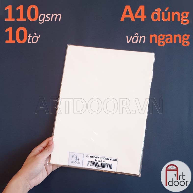 Giấy vẽ chì CANSON Truyền Thống mỏng 110gsm (vân ngang)