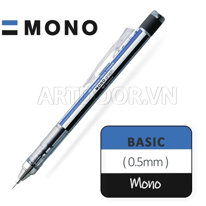 Bút chì kim bấm TOMBOW Limited đủ các dòng (đầu 05mm) dòng Mono Graph lắc đầy ngòi